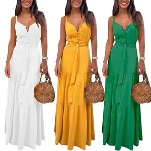 2019 vestido de moda atacado mãe e mim maxi vestido para mulher