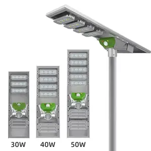 Farola Solar COB de alta calidad, luz LED de calle Solar de 3000lm, 20w, 30w, 50w, CE ROHS