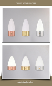 Cổ Điển <span class=keywords><strong>Brass</strong></span> Vải Chụp Đèn Bàn Cảm Ứng Đèn Kim Loại Đứng Với Pin Trang Trí Đèn Với E27 Ổ Cắm A8350-1/2 - Product Image 2