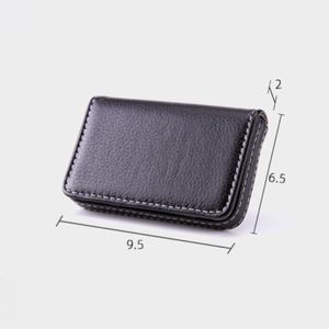 Stylish Pocket Business <b>Card</b> <b>Wallet</b> Pocket PU Leather Travel Name <b>Card</b> <b>Holder</b> <b>Wallet</b> Portable Magnetic Business <b>Card</b> Carrier - Product Image 4