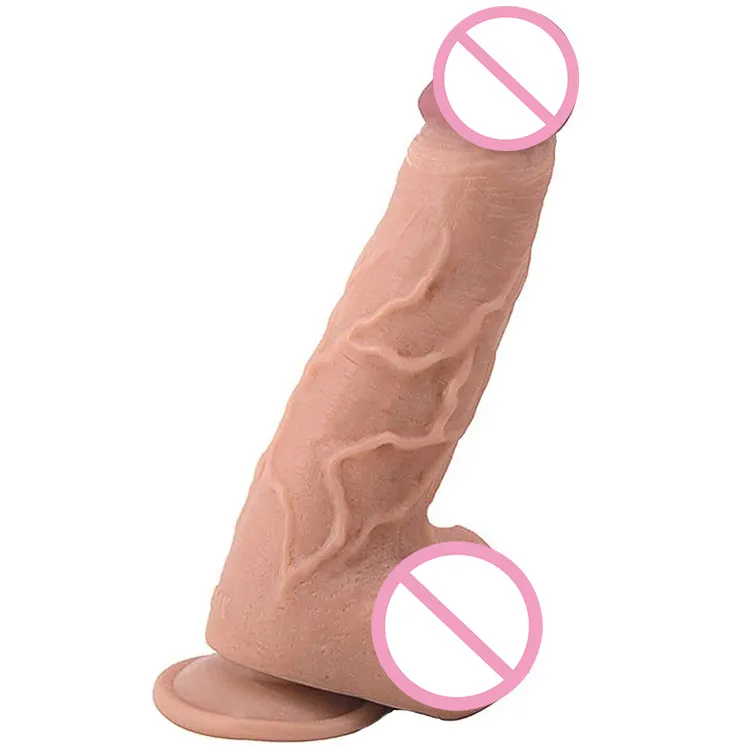 Adult Toy Wholesale 9.84 inch G-spot Stimulation Lifelike Cock Vagina Anal Sex Toy FAAK Soft Realistic Dildo with Suction Cup