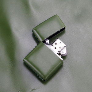 Custodia protettiva semplice per macchina a cherosene per <span class=keywords><strong>accendino</strong></span> in PU cucita a mano - Product Image 3