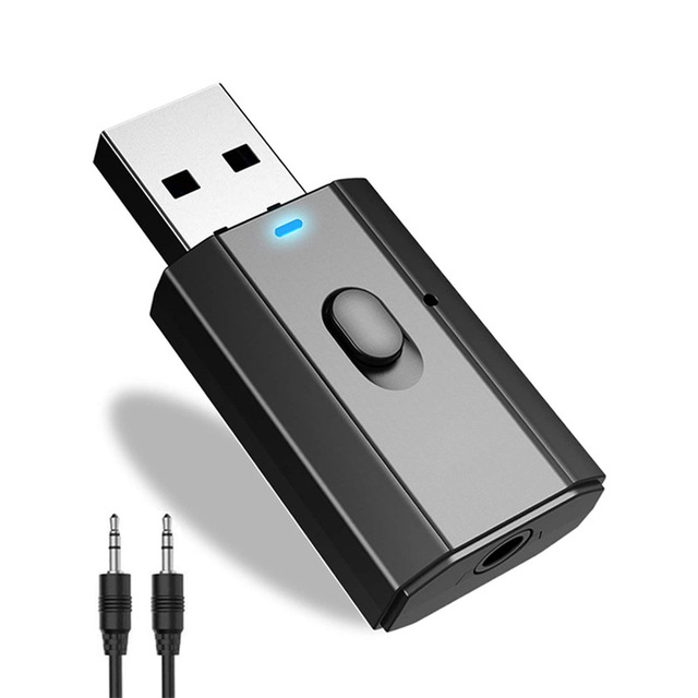 USB Blue-tooth 5.0 Adapter Car Audio Receiver Blue-tooth Transmitter