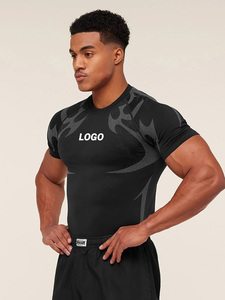 Camiseta Deportiva de Secado Rápido para Hombre con Logotipo Personalizado, Transpirable, Elástica en 4 Direcciones, Manga Corta para Correr y Entrenamiento en el Gimnasio - Product Image 2