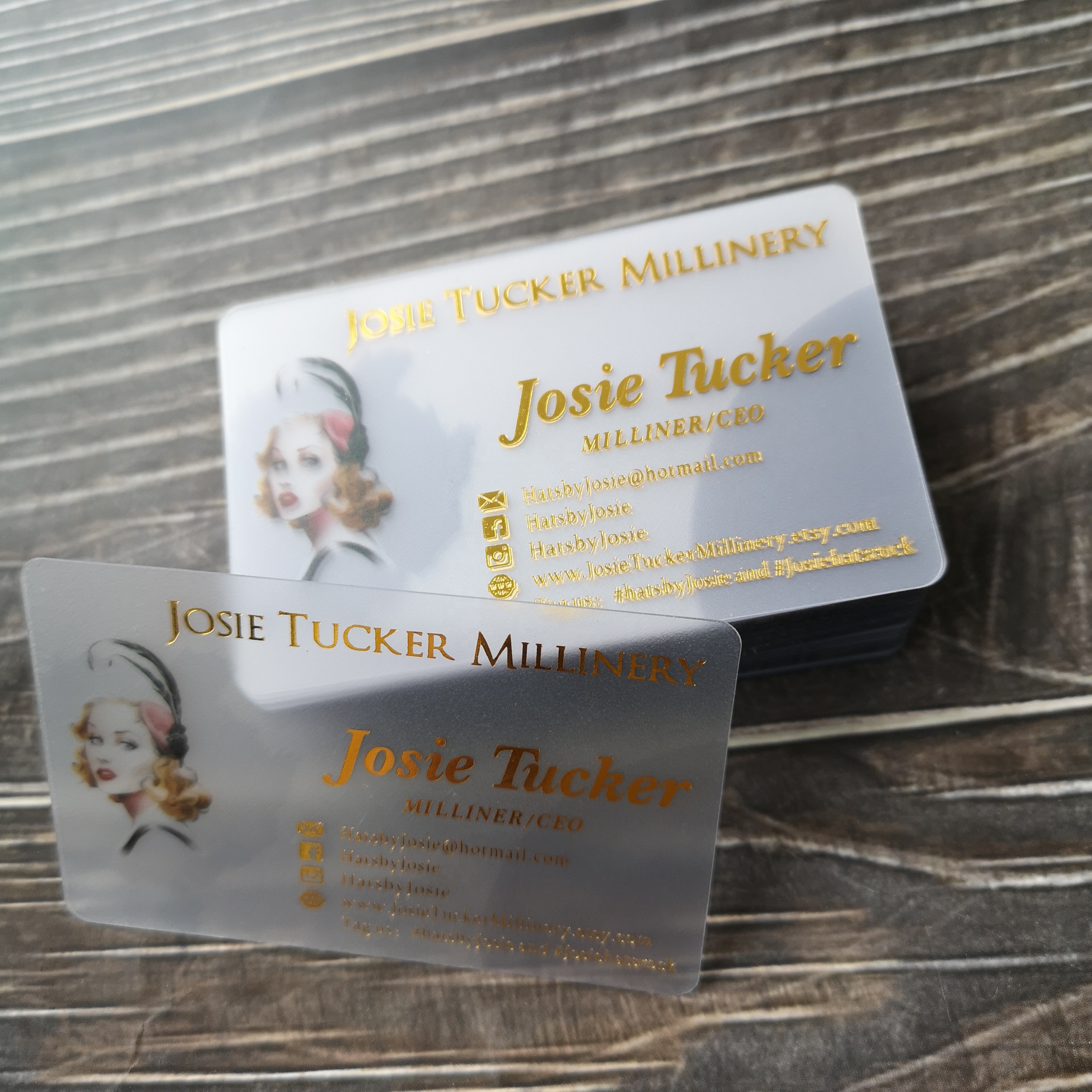 Custom Matt Clear Frosted Transparent Printing Plastic Card