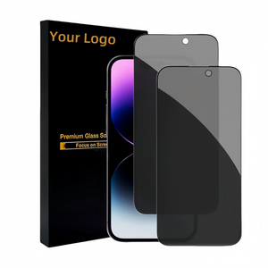 베스트 셀러 투명 개인 정보 보호 26 도 안티 스파이 힘든 강화 유리 화면 보호기 아이폰 16 15 14 13 12 11 프로 맥스 - Product Image 1