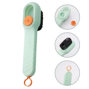 Multifunctional Soft Bristle Household Cleaning Brush Long Handled <b>Shoe</b> Brush with Color Contrast Cleaning Tool - Product Image 5