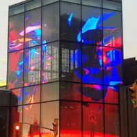Schermo LED Ultrasottile Trasparente Antiriflesso P10, Pannello Pubblicitario Digitale in Alluminio Pressofuso per Video Wall