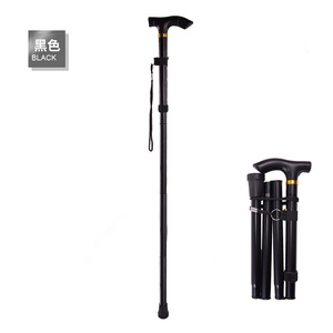 Bâton de marche pliant en alliage d'aluminium, réglable de 85 à 95 cm, pour la randonnée, le trekking, les voyages des personnes âgées, l'alpinisme - Product Image 3