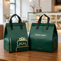 Sac isotherme personnalisé en non-tissé avec doublure en aluminium, sac fourre-tout thermique imperméable pour la livraison de nourriture