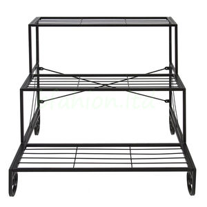Supports d'affichage en métal à 3 niveaux pour pots <span class=keywords><strong>de</strong></span> fleurs en métal pour plantes - Product Image 6