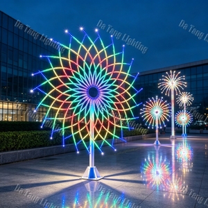 A Giant Firework Tree Becomes the Nighttime Centerpiece for City Squares Resorts and Commercial <b>Christmas</b> Festivals - Product Image 3