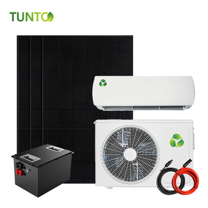Climatiseur solaire OEM hors réseau avec contrôleur MPPT, onduleur à onde sinusoïdale pure, batteries lithium-ion et panneaux solaires - Usage commercial 100% solaire A - Product Image 1