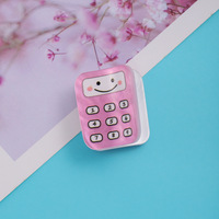 Mädchen Haarspangen für den Schulanfang, Kinder-Haarklammern in Form von Büchern, Computern und Bleistiften, Mini Niedliche Acryl-Haarspangen für Ponyfransen