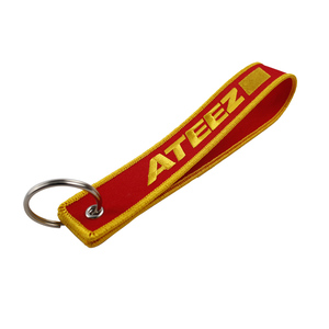 Nhà Máy Bán buôn tùy chỉnh thiết kế khuyến mại Quà Tặng vải <span class=keywords><strong>key</strong></span> tag/thêu Keychain/Thêu Keyring - Product Image 1