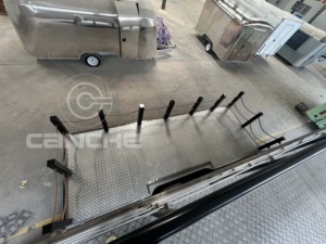 Barra Portátil Plegable, Barra de Jugos Móvil, Camión de Comida, Remolque de Comida para Estación de Autobuses, Escenario de Autoservicio de 2 Pisos - Product Image 5