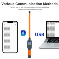 Módulo Lector de Etiquetas RFID para Animales de Largo Alcance, 134.2Khz HDX FDX-B, con Conectividad BT, Material ABS Amarillo, 0-60CM