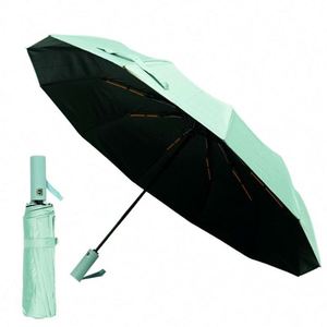 Parapluie automatique avec revêtement noir UPF 50+, parapluie de jardin extérieur pour la pluie - Product Image 3