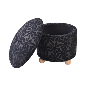 Carlford thực tế nhà băng ghế dự bị thoải mái bề mặt vải Vòng phân với lưu trữ thiết kế hiện đại Nhà Giày thay đổi băng ghế dự bị - Product Image 6