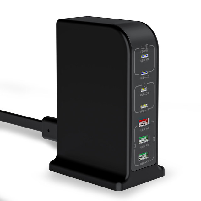 105W Super Fast Charging 4C3A Multiport Charger Station US EU UK AU for Laptop/Apple/iPhone16/15/14/Android