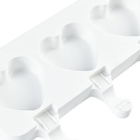 Moules en silicone personnalisés en forme de cœur et carrés pour glaces, bâtonnets glacés et glaçons, accessoires et outils de cuisine faits main pour la pâtisserie, vente en gros
