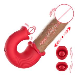 Productos de masturbación femenina Pontec Wriggle & Flicking Vibe, juguetes masturbadores para mujeres, estimuladores de clítoris, consoladores, juguetes sexuales. - Product Image 1