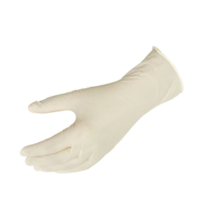 Guantes de Examen de Látex Estériles Desechables Generales, Sin Polvo, 5 MIL de Grosor, 24 CM de Longitud, Puño con Borde Cortado, Lisos - Product Image 1