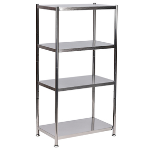 Estante de almacenamiento de acero inoxidable estantes de Metal multiusos 4 niveles organizador de metal multifuncional pequeño estante de cocina para Cocina - Product Image 1