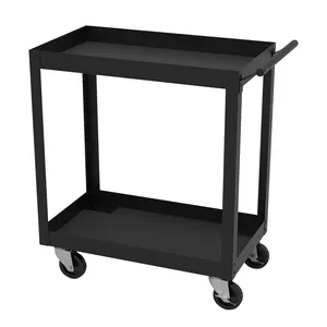 High Quality Tool Service Cat 2 And 3 Tiers Utility Hand Trolley Tool Hand Cart For Salon Workshop