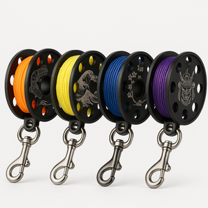 <span class=keywords><strong>SAKURA</strong></span> WAVE <span class=keywords><strong>KOI</strong></span> Art DIVE Reel อุปกรณ์ดำน้ำที่ทนทานของขวัญอลูมิเนียม EDC แบบกำหนดเองจำนวนจำกัด - Product Image 3