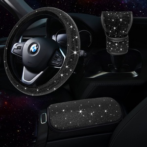 Funda <span class=keywords><strong>de</strong></span> Volante <span class=keywords><strong>de</strong></span> Coche con Diamantes, Diseño Moderno, Universal <span class=keywords><strong>para</strong></span> <span class=keywords><strong>Mujer</strong></span>, Compatible con OLIVER, Cristales Brillantes, <span class=keywords><strong>para</strong></span> las Cuatro Estaciones - Product Image 4