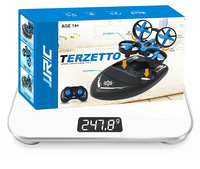 Mini Quadricoptère 4 Canaux Tout-Terrain (Eau, Terre, Air) 3-en-1 Télécommandé, Jouet Avion RC, Bateau Télécommandé - Vente Flash