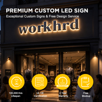 Letras Retroiluminadas de Aluminio Sólido CNC Personalizadas, Letrero con Logotipo 3D, Letras de Canal LED Impermeables IP65, Letrero Comercial para Fachada