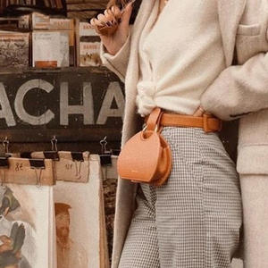 Marsupi stile moda logo personalizzato borsa da cintura a semicerchio da donna borse a <span class=keywords><strong>tracolla</strong></span> <span class=keywords><strong>piccole</strong></span> in pelle pu per donna - Product Image 5