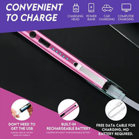 Stylo Lampe Torche Laser pour l'Autodéfense des Femmes Sécurité USB Rechargeable