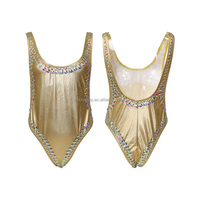 Tenue de pole dance exotique E007, costume en strass, combinaison en spandex et nylon, tenue de danse de salon pour scène, boîte de nuit, festivals