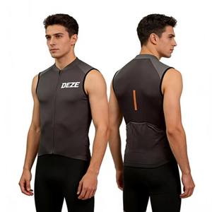 Gilet de cyclisme unisexe personnalisable, durable et respirant, sans manches, vêtements de sport pour le cyclisme et les trajets quotidiens, approvisionnement en gros - Product Image 4
