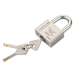 304 स्टेनलेस लिपटे ताला के साथ खड़ी स्टेनलेस स्टील padlocks फलक चाबियाँ - Product Image 3