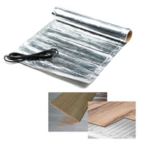 Tapis chauffant électrique en aluminium Thermostat intérieur à température constante Plancher en bois PVC Plastique Flexible Eau
