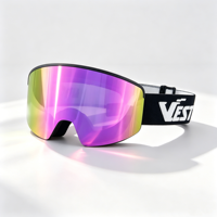 Lunettes de ski OTG personnalisées pour enfants de 4 à 12 ans, pour garçons et filles, avec lentilles interchangeables magnétiques, anti-buée, UV400, lunettes de snowboard