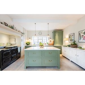 High End Modular <b>Kitchen</b> <b>Furniture</b> Modern Shaker Cupboards Solid Wood <b>Kitchen</b> Cabinets with Island Designs - Product Image 2