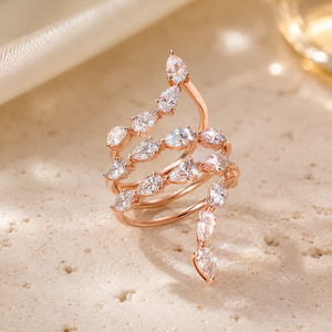 Anello con Design a Spirale Lunga, Anello Classico da Dito per Donne - Product Image 5