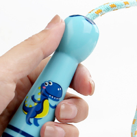 Cuerda de Saltar Ajustable de Madera para Niños Principiantes Unisex de 2 a 7 Años Juguete Educativo para Primaria