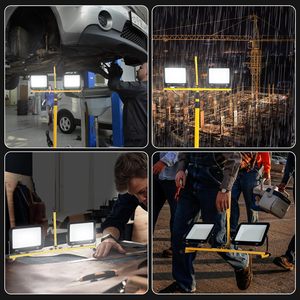 Dual-Head Work <b>Light</b> Adjustable Tripod Stand IP65 Waterproof With Metal Telescopic 10 Ft Power Cord WD-680 Dual-Head Work <b>Light</b> - Product Image 6