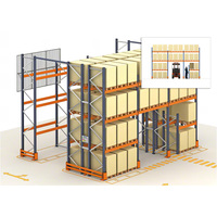 Système de rayonnage industriel robuste en acier blanc, unité de stockage réglable, fabrication OEM