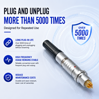 Connecteur auto-bloquant push-pull UHUB série B 1B compatible avec le câble de connexion du connecteur S