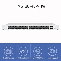 Switch Cisco Catalyst Meraki MS130-48P-HW de 48 Puertos Gigabit PoE+ con Presupuesto PoE de 740W, 4x1G SFP Uplinks, 104Gbps, Administrado en la Nube para Empresas