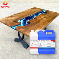Résine époxy haute clarté CNMI pour moulage de tables en résine, coulée profonde, sans bulles, couche épaisse, pour la fabrication de meubles en dalles de bois