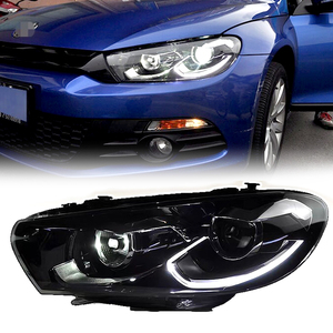 Conjunto de Faros Delanteros para Volkswagen <span class=keywords><strong>Scirocco</strong></span> 2009-2018, Actualización a Faros LED con Señales de Giro Dinámicas - Product Image 1