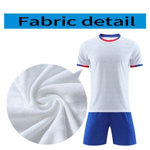 เสื้อสเวตเตอร์ฟุตบอลของผู้ชายเสื้อยืดแขนสั้นผ้าโพลีเอสเตอร์ระบายอากาศพิมพ์โลโก้เสื้อเปล่าชุดออกแบบได้ตามต้องการ - Product Image 6